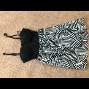 Black & White detailed dress